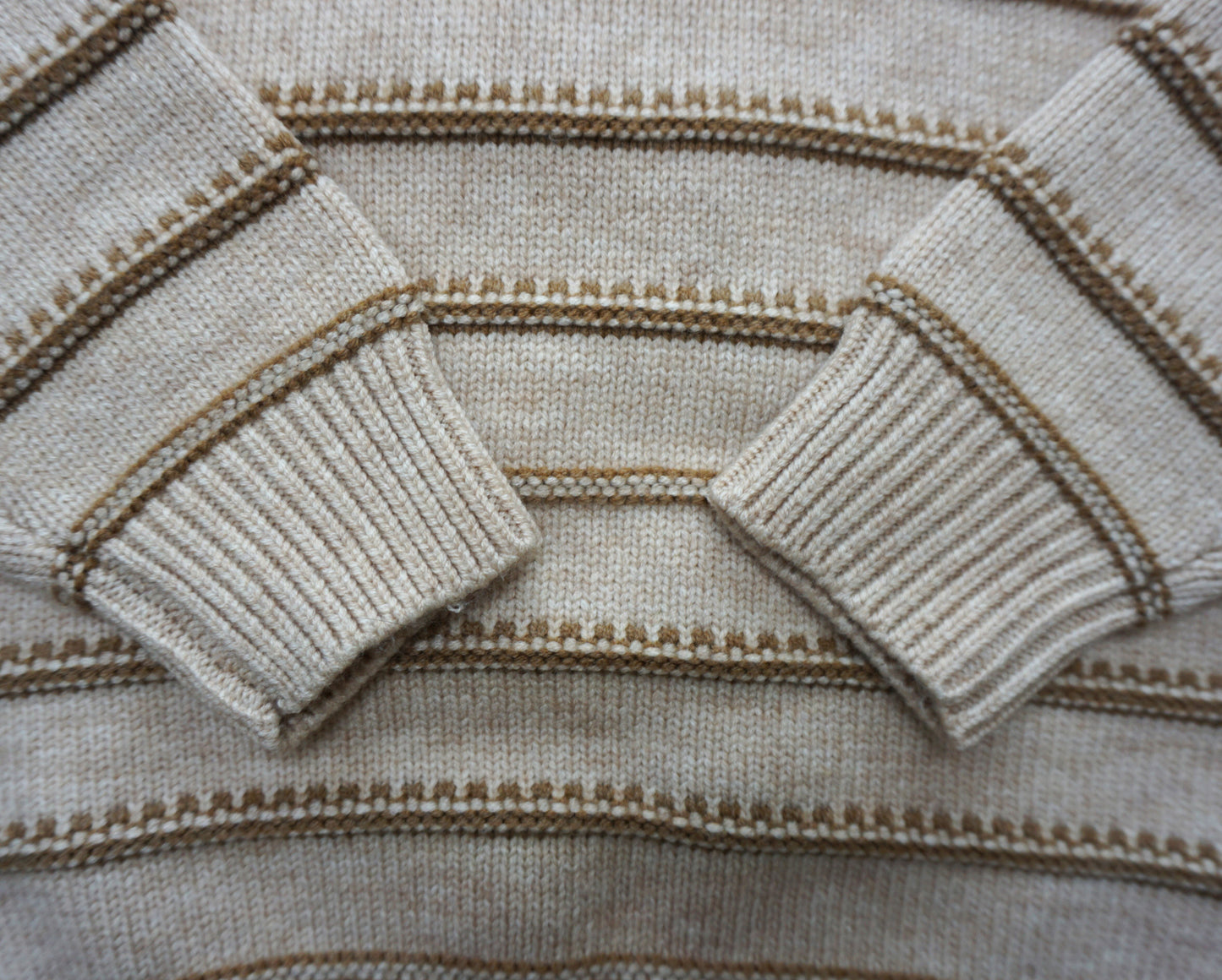 Aspen Brown Stripe Chunky Knit Jumper