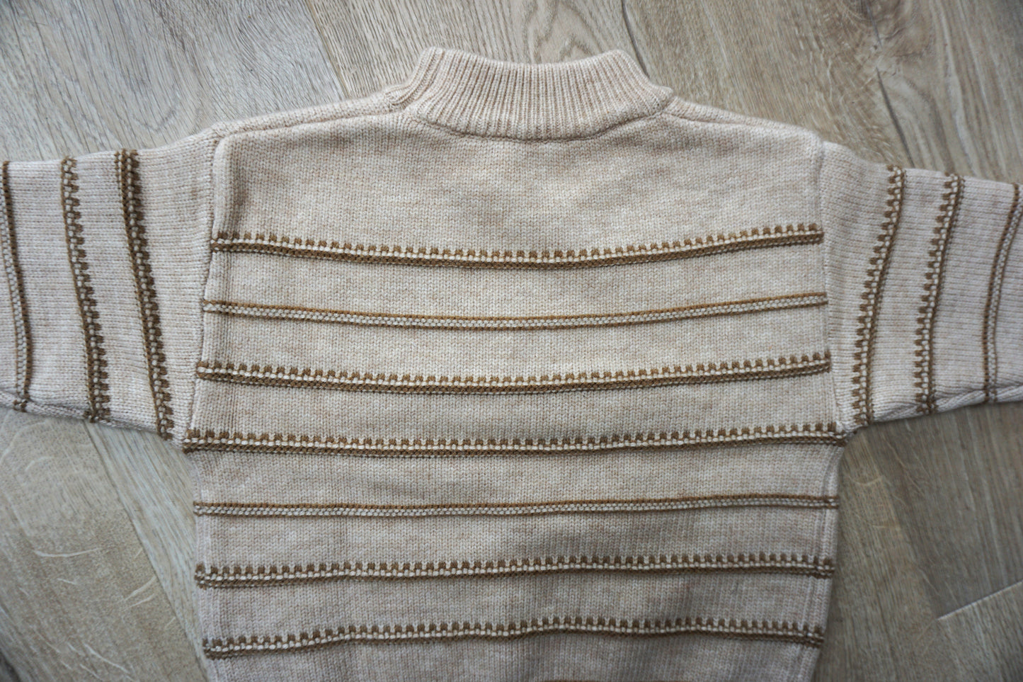 Aspen Brown Stripe Chunky Knit Jumper